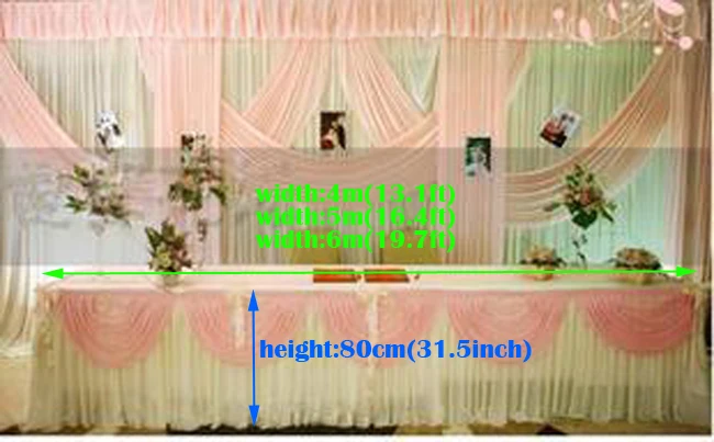 wedding Table decoration Wedding party banquet supply ice silk table skirt wedding banquet decor party table skirt