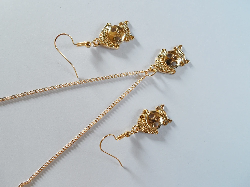 Оптовая продажа с фабрики ювелирных изделий Наборы украшений черепом на