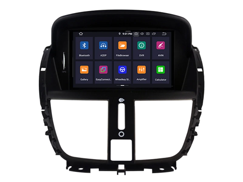 Android 9 0 автомобильный dvd плеер для PEUGEOT 207 207CC 2007 2014 gps навигация SAT NAV 2 Гб ram + 16 FLASH