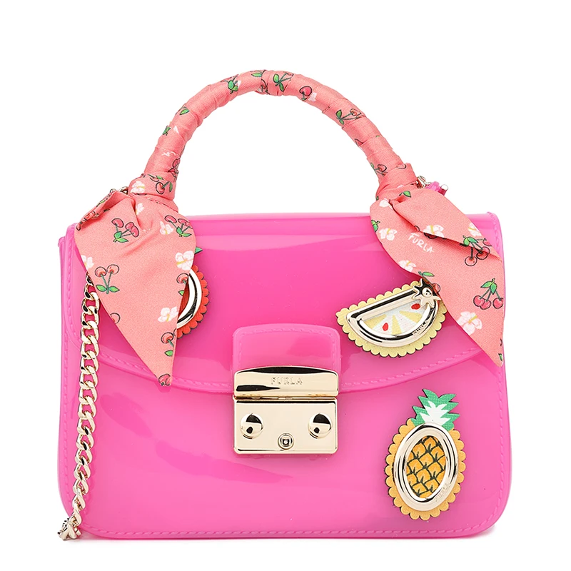 Женская мини сумка через плечо Furla конфетная BNQ8|Сумки с ручками| |