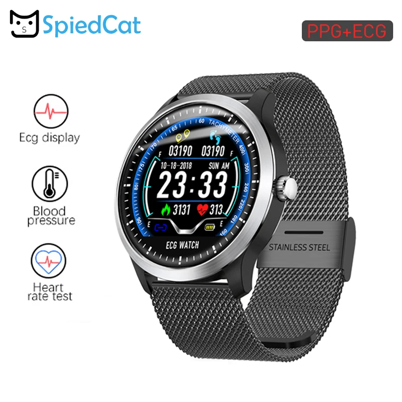 IP67 Водонепроницаемый smartwatch ЭКГ спортивные часы + PPG вариабельности сердечного