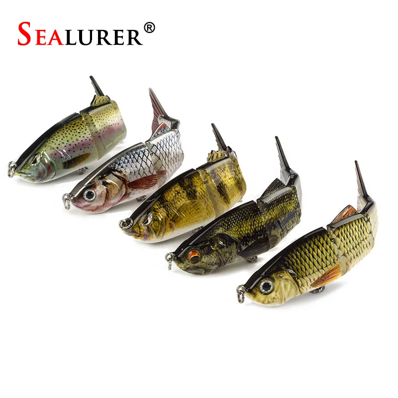 Sealurer 1 шт. Блесен swimbait Жесткий приманки медленно 5 Цвета Рыбалка воблер Иска