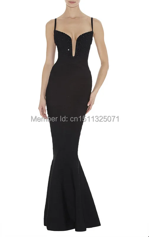 black Plung neckline Sleeveless Wire neck Beaded long maxi bandage dresses 2014 new arrival ladies' party dress pink |