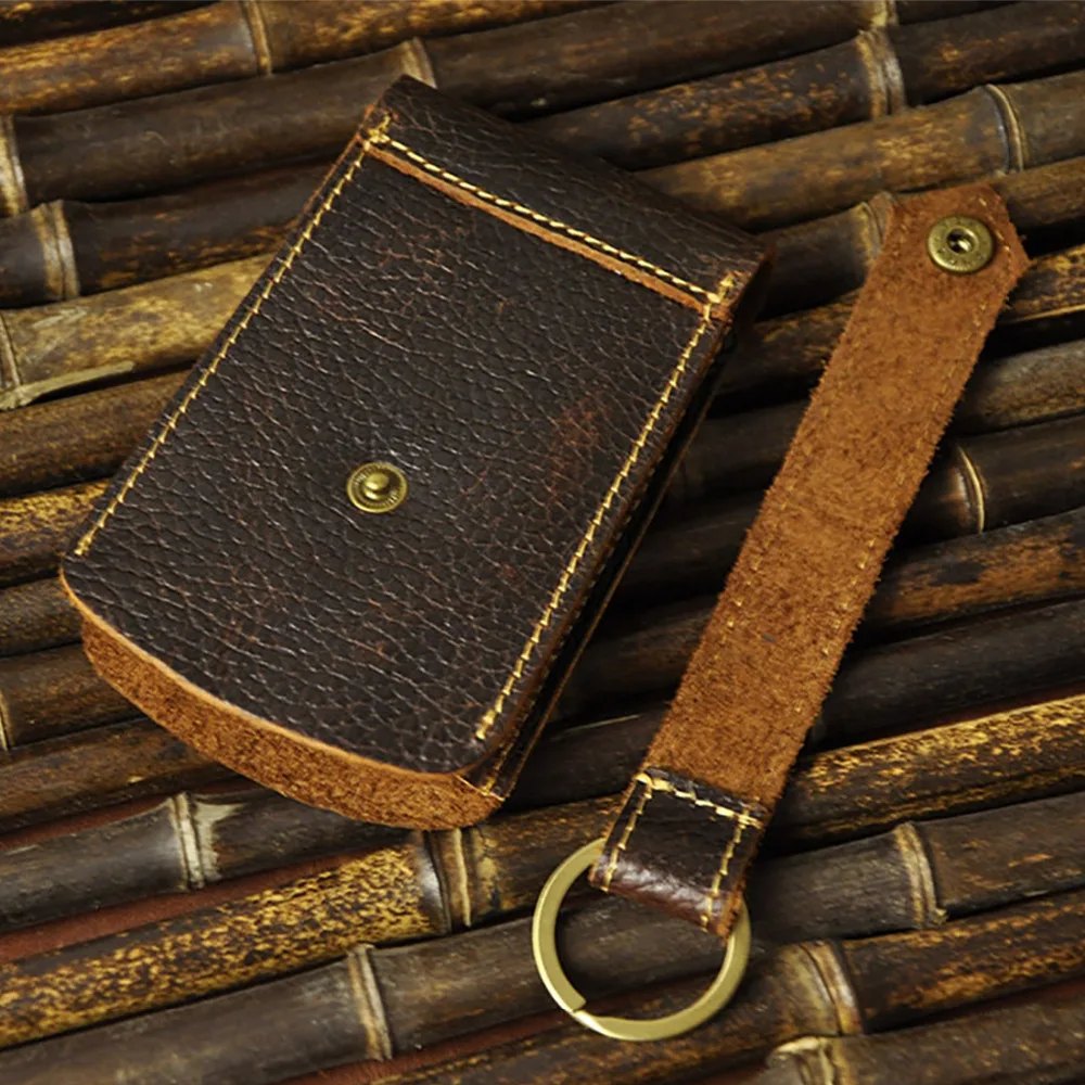 Кошелек для автомобильных ключей из натуральной кожи Крейзи Хорс мужской