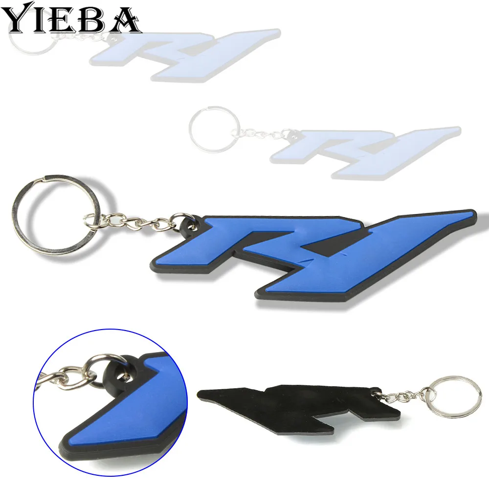 Брелок для Yamaha R1 YZF аксессуары мотоциклов крутой резиновый брелок ключей кольцо