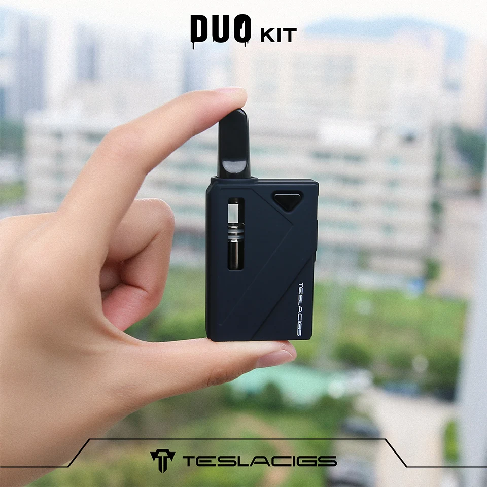 Новый оригинальный Tesla Mini DUO воск CBD комплект 500 мАч встроенный аккумулятор