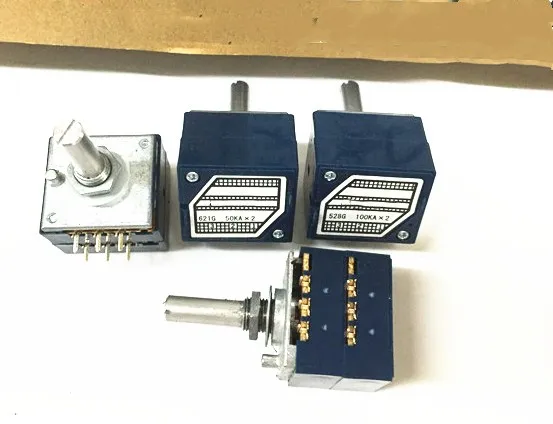 RK27 A10K 10KAx2 оригинальный 6Pin 25 мм регулятор громкости уровень потенциометра|volume control