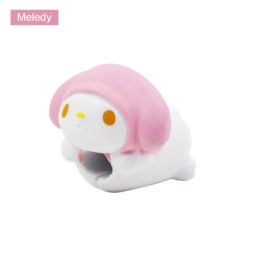 Meledy CHIPAL милый мультфильм укусов провода моталки для iPhone USB кабель протектор животное укуса Органайзер Chompers накладка держатель для телефона - Цвет: Meledy