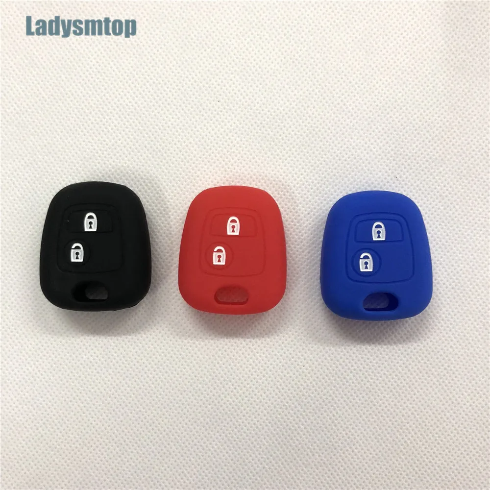 Ladysmtop силиконовые ключи чехол протектор для Peugeot 206 207 307 308 407 408 508 3008 607 RCZ Citroen C2 C3 C4