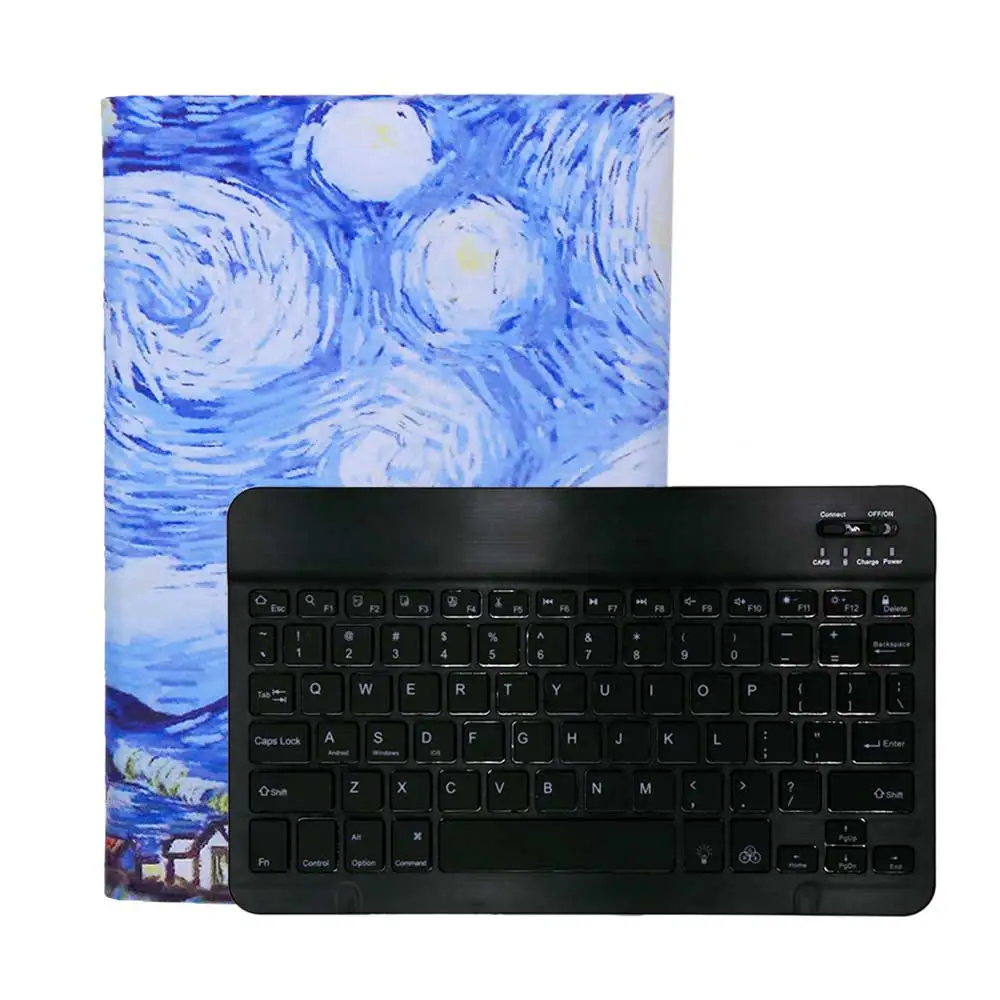 Подсветка беспроводная клавиатура-чехол для Samsung Galaxy Tab S5e 10,5 SM T720 T725 чехол для клавиатуры кожаный чехол-подставка