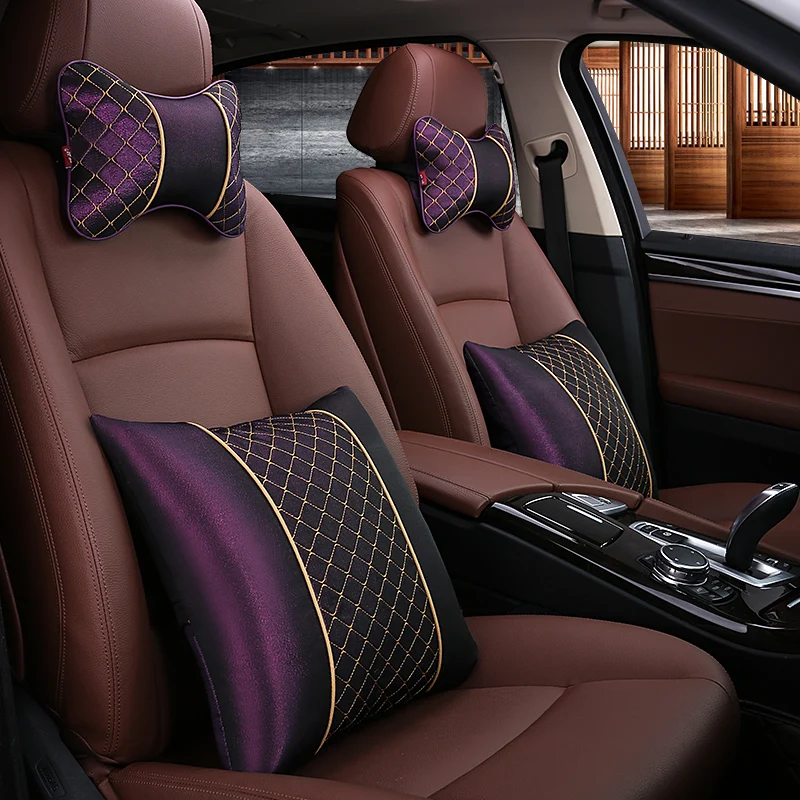 

KKYSYELVA Waist Support Car Headrest Auto supplies neck Safety Cushion/ Car neck support Headrest