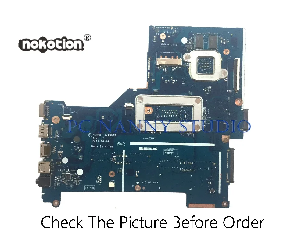 PCNANNY 780127 001 для HP Pavilion 15 R материнская плата ноутбука ZS050 LA A992P i3 4030U 820M 2GB DDR3L