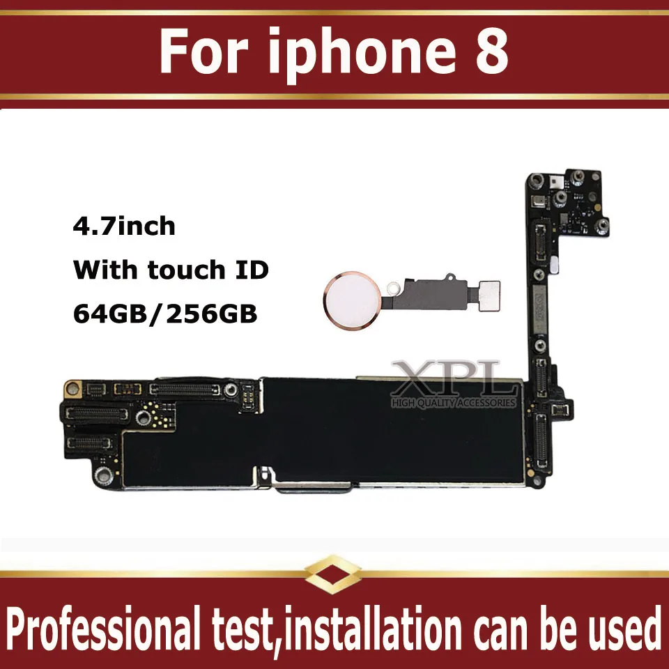 Для iPhone 8 материнская плата оригинальная с сенсорным ID Заводская