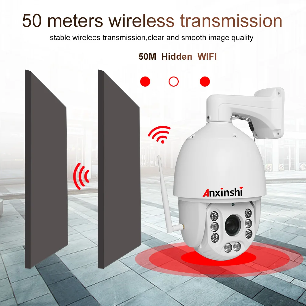 HD 5MP WIFI PTZ камера безопасности наружная скоростная купольная Беспроводная ip CCTV