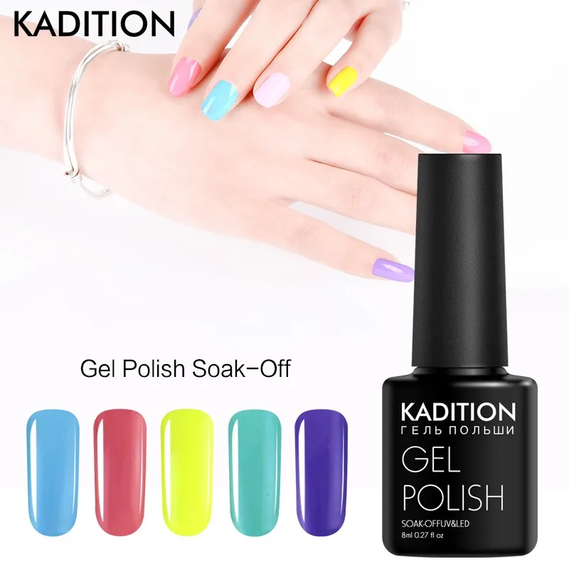 KADITION Lucky гель лак для ногтей Замочите от УФ светодиодный красивый 29 Цвета выбрать