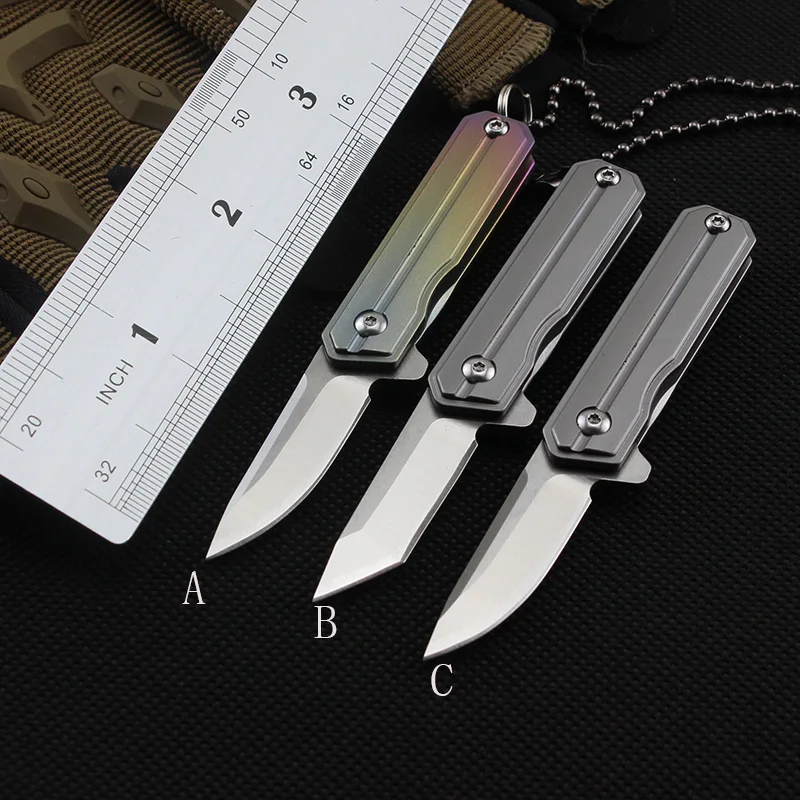 Samsend Sharp commander складной нож titanium сплав D2 сталь многофункциональный для кемпинга