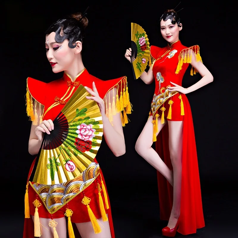 

Традиционная одежда для народных и этнических танцев народный танец Китая Фан йонго одежда для древнего китайского народного танца FF1984