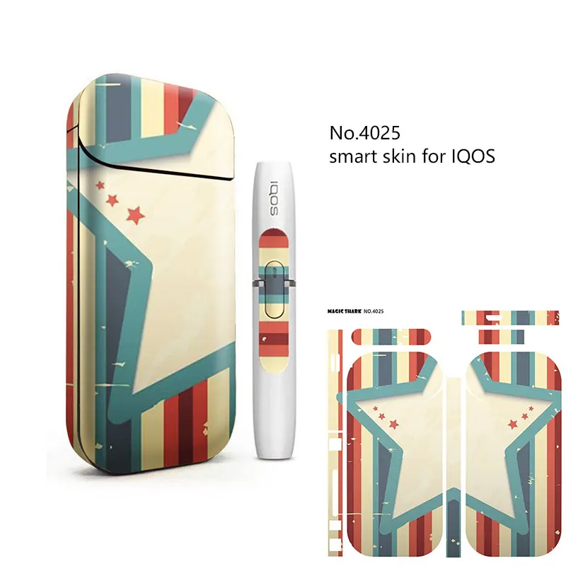 Magic Shark Umbrella Bear виниловые записи Череп ПВХ наклейка чехол для IQOS 2 4 Plus Flim Elecotronic Cigarette|Сумки телефона| |