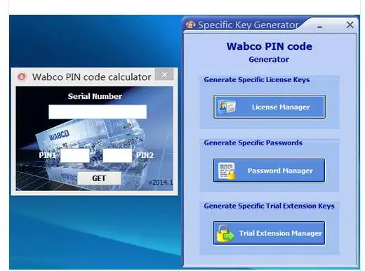 Диагностическое программное обеспечение Wabco + Калькулятор PIN/PIN2 активатор|diagnostic
