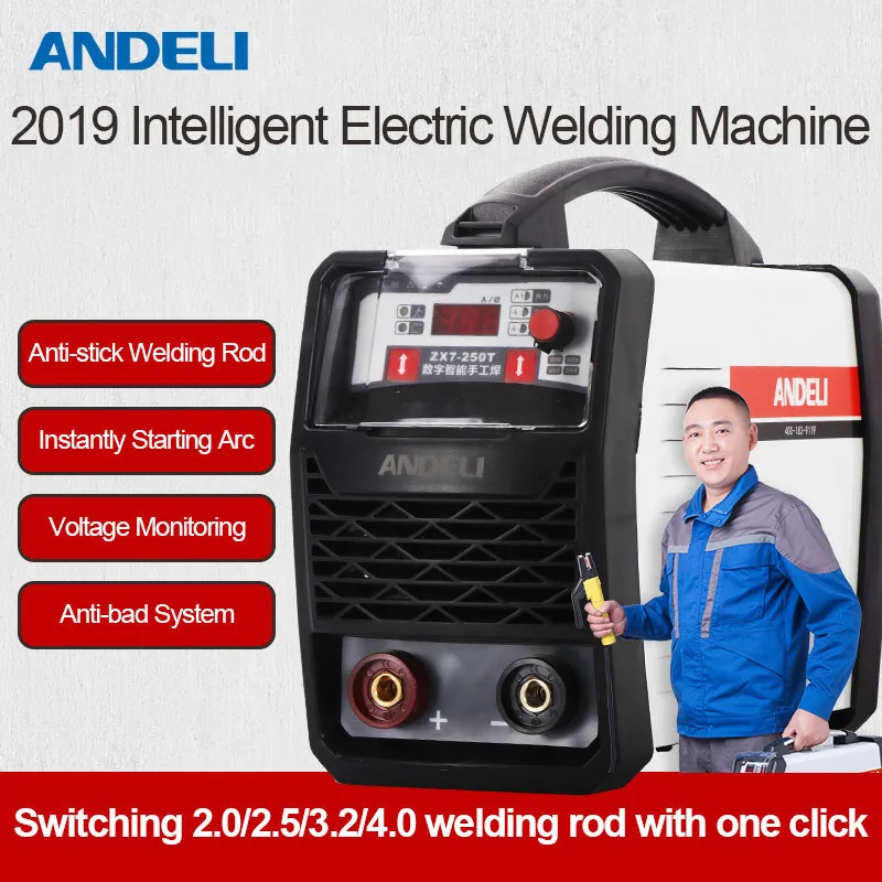 Andeli Arc 250t 250a бтиз инвертор постоянного тока сварочный аппарат для остекления Mma