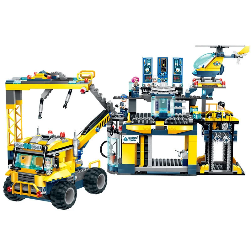 753 шт детские строительные блоки игрушки совместимые с Legoingly город инженерный