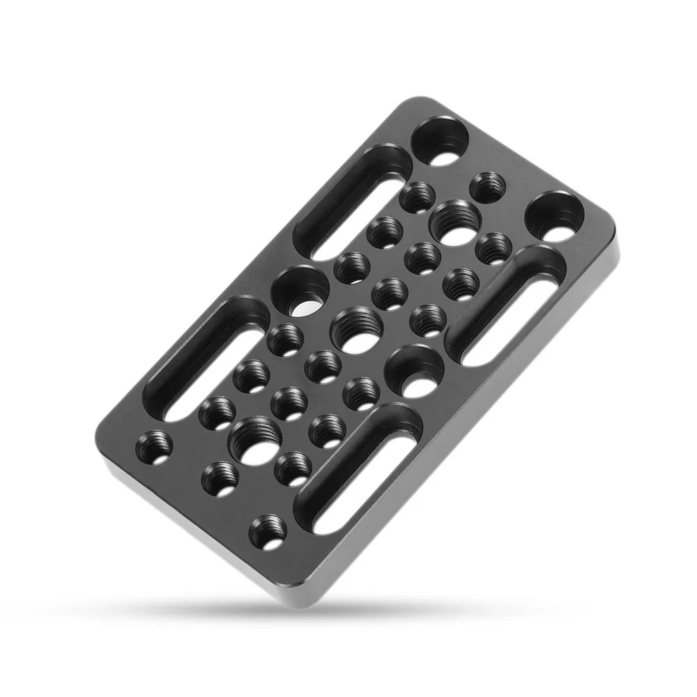 SmallRig коммутационная пластина для сыра Монтажная пластина для камеры с резьбовыми отверстиями для клетки/Railblock/ласточковые хвосты/короткие стержни-1598