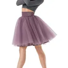 Женская короткая фатиновая юбка, юбка А-силуэта с широким поясом для балета и танцев, лето 2017