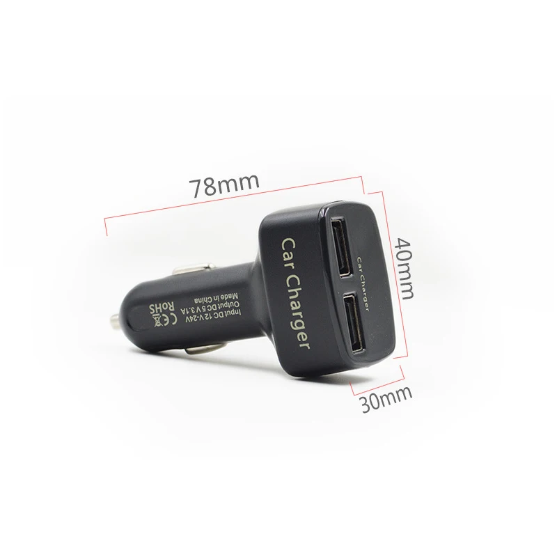 Двойное зарядное устройство USB DC5V универсальное 4 в 1 Автомобильное с адаптером