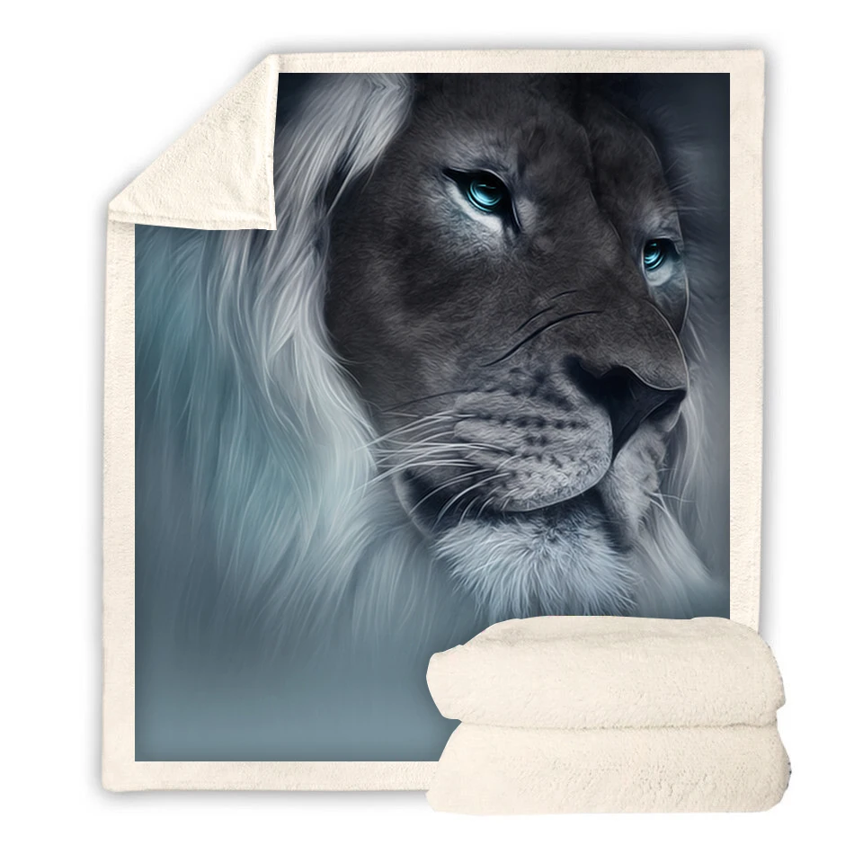 BeddingOutlet Leo Lion печатных бархат Плюшевые пледы Одеяло покрывало для детей Женская Sherpa Одеяло диван Стёганое одеяло чехол для путешествий