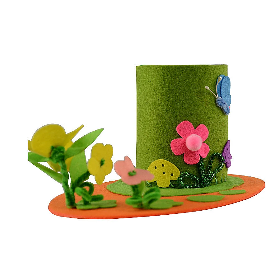 Kid DIY ремесла Ручное шитье для поделок ремесло набор нетканые ткани игрушки Ручка, содержащая, искусство и ремесла обучающая игрушка для детская ручка держатель