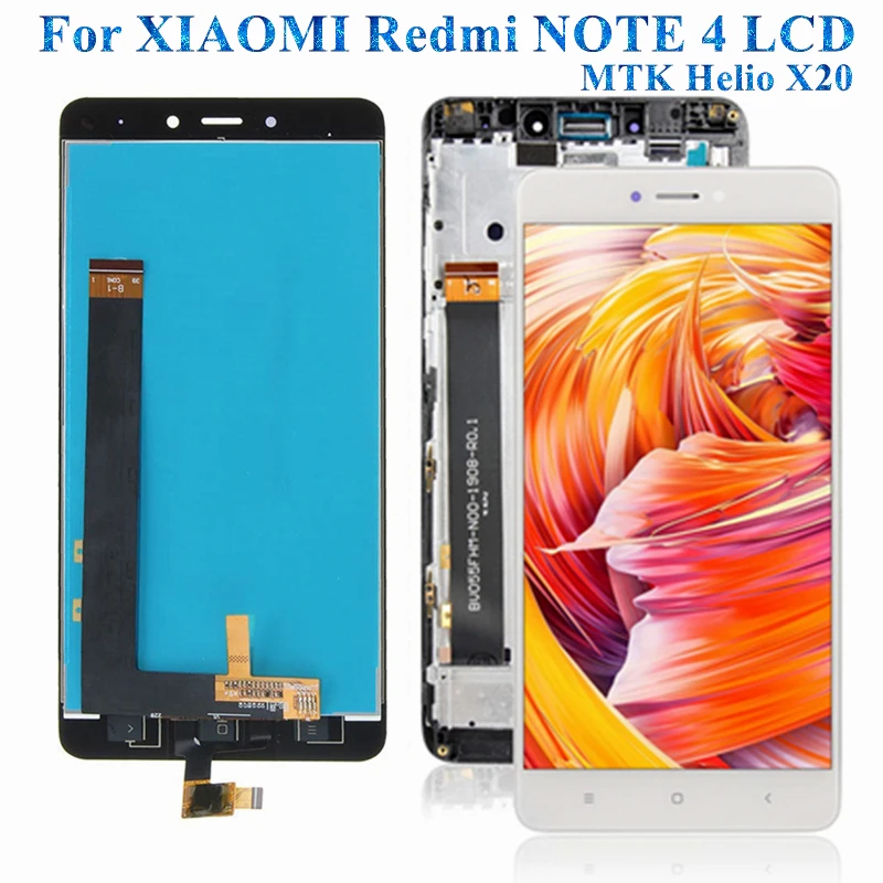 ЖК-дисплей 5 дюйма для Xiaomi Redmi NOTE 4 сенсорный экран с дигитайзером в сборе замена MTK