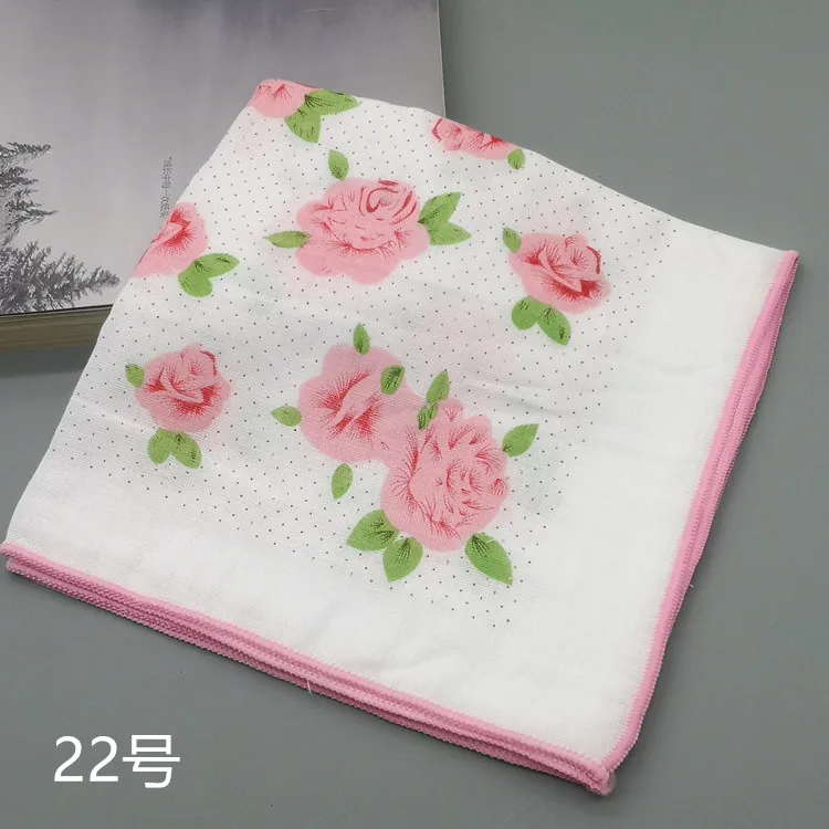 1pcs 1 шт.-5 шт. платок в цветочки леди цветочный женский платок Салфетка полотенца 35 см Новинка свадьба стол hanky RF2 - Цвет: 1pcs