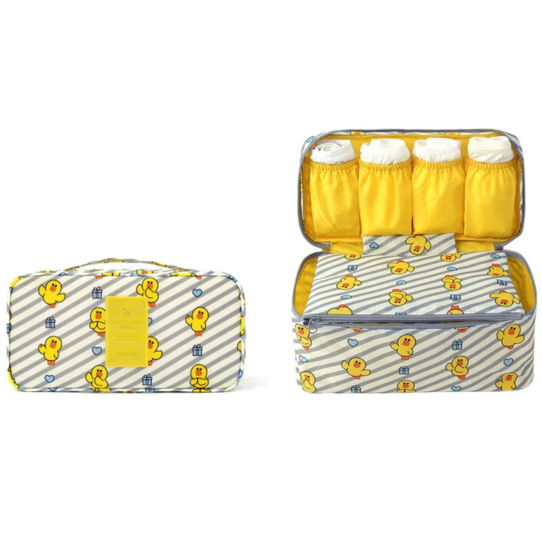 M Yellow Новинка, женская косметичка, дорожный бюстгальтер, нижнее белье, органайзер, сумка, косметичка, повседневные принадлежности, Для Хранения Туалетных принадлежностей, бюстгальтер, сумка, чехол - Цвет: M Yellow