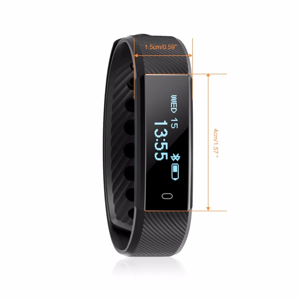 Diggro id115 HR Bluetooth браслет Heart Rate Мониторы Фитнес трекер Шагомер Браслет smartband для