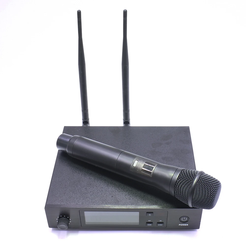 

QLX GLX-D 24 style UHF professional stage karaoke handheld transmitter wireless microphone system
