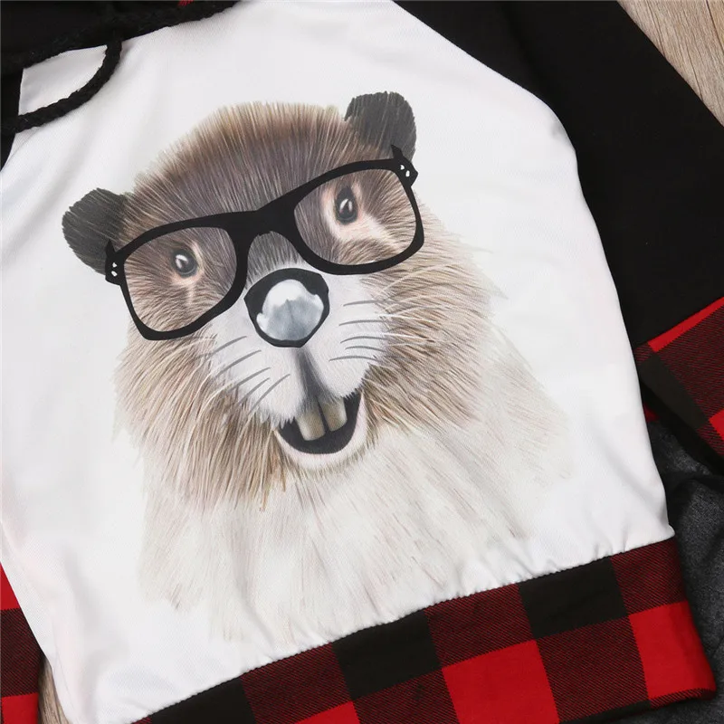 2018 г. Лидер продаж roupas infantis menino модная детская толстовка с белкой для маленьких