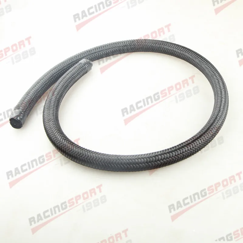 

Black Nylon Cover Braided 1500 PSI 10AN AN10 Oil Fuel Gas Line Hose 1M(3.3FT)