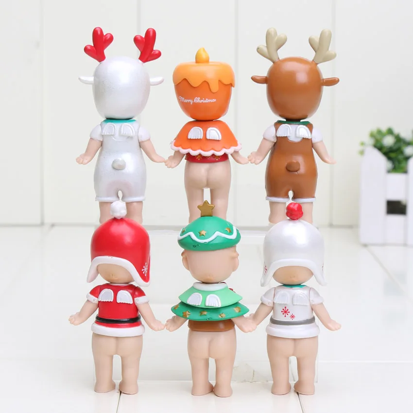 12 шт./лот 8 см Sonny Angel Пасхальная Рождественская серия ПВХ фигурки модели игрушек