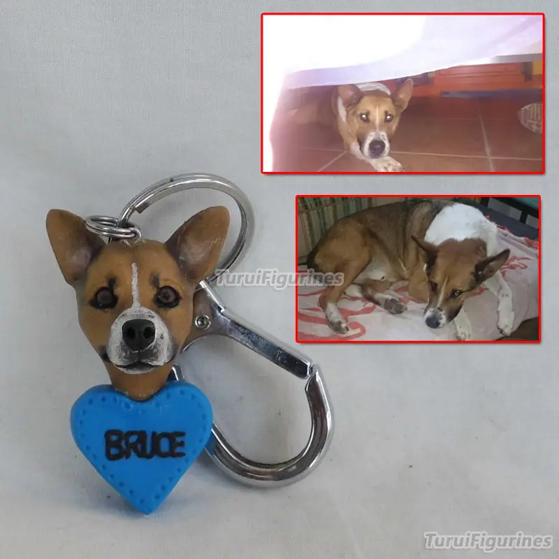 Брелок с логотипом и именем на заказ фигурка лицо ребенка Рождество Новый Год