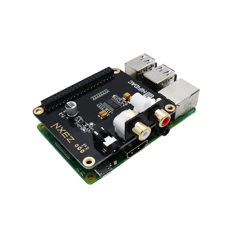 Raspberry Pi Hifibox DAC Плата расширения звук I2S Бесплатная доставка|Аксессуары для