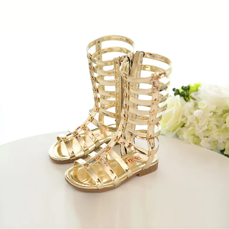 Сандалии детская обувь для женщин и девочек сандалии гладиаторы на плоской