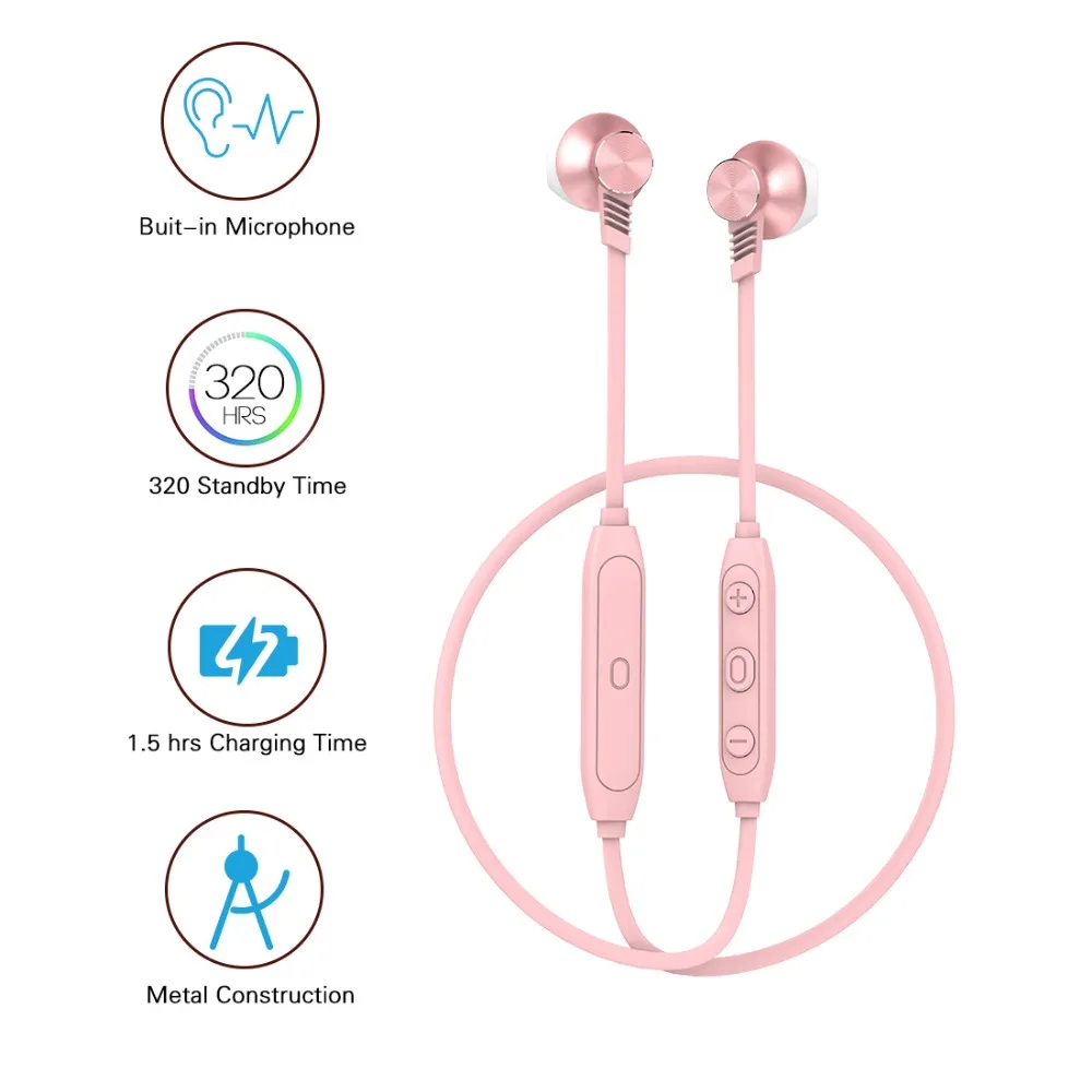 Langsdom Спортивные Беспроводные Bluetooth наушники для телефона бас с микрофоном