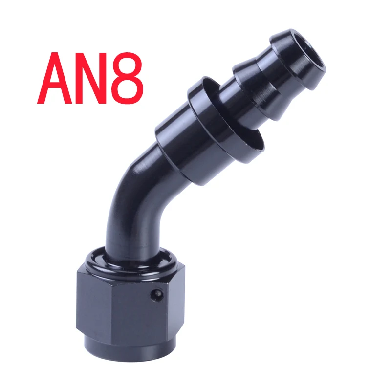 

8 AN-8 переходник для масляного радиатора, алюминиевый фитинг для масла/топлива 45 градусов, высококачественный адаптер для установки на 8 ламп...