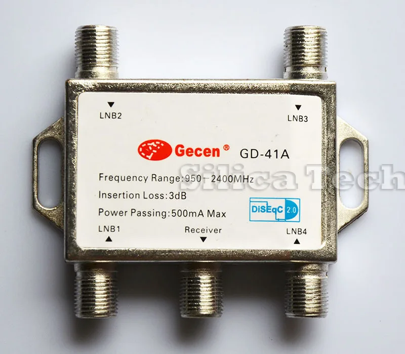 2 шт. переключатель для посуды gechen DISEQC 4x1|multi lnb|lnb multilnb switch |