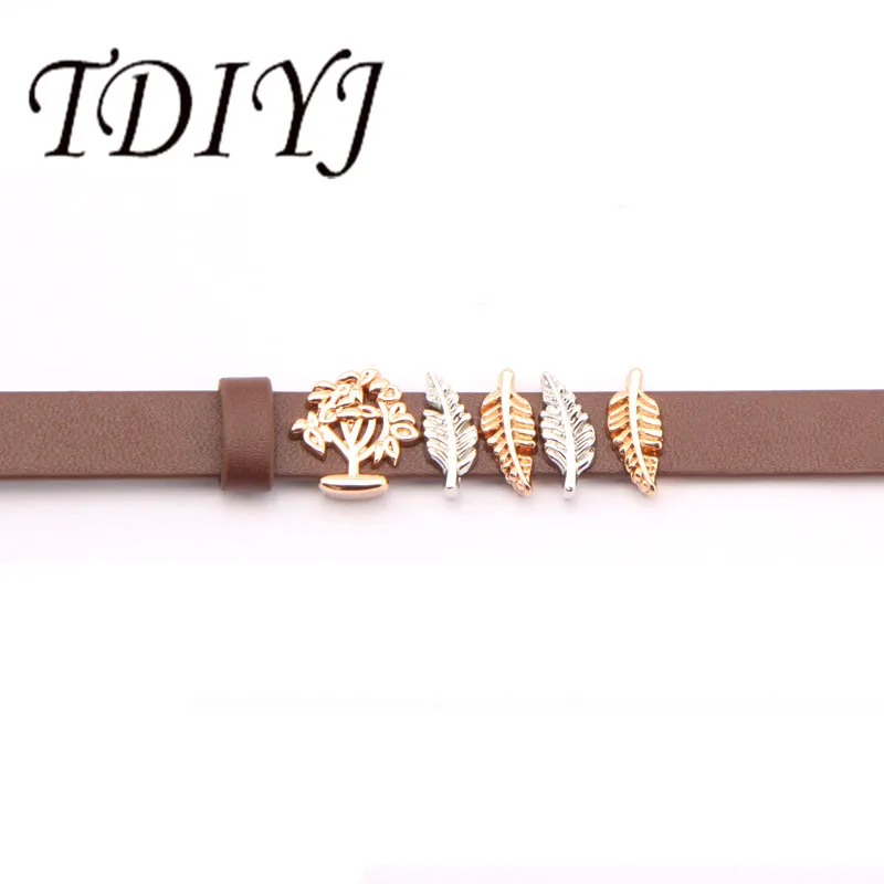 TDIYJ свисающая подвеска Древо жизни листьев из нержавеющей стали|brown bracelet|bracelet
