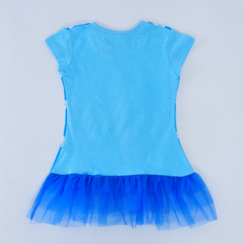 Детское летнее платье принцессы Эльзы с мультяшным принтом | Детская одежда и