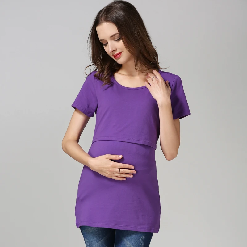 Летние топы для беременных Emotion Mommy футболка лактации Одежда и кормящих мам