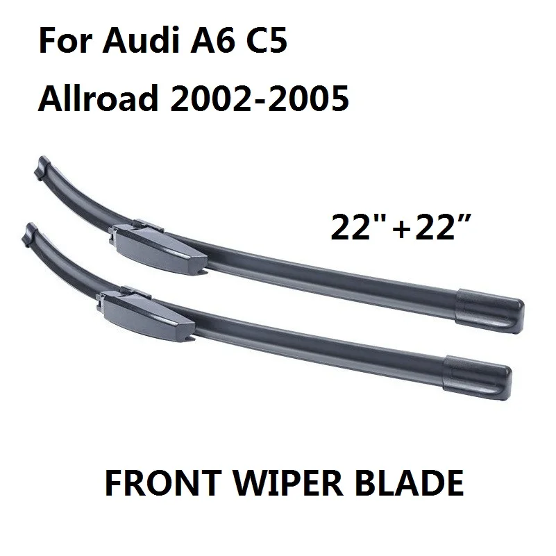 Escobillas de limpiaparabrisas para coche, accesorios para Audi A6 C5 Allroad 2002, 2003, 2004, 2005, 22 