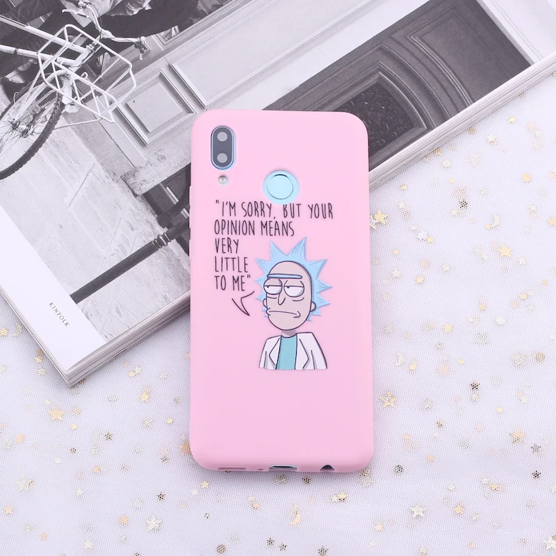 2 Для huawei Honor mate 10 20 Nova P20 P30 P Smart Rick and marty Memes Fan мультяшный карамельный силиконовый чехол для телефона Capa Fundas Coque - Цвет: 2