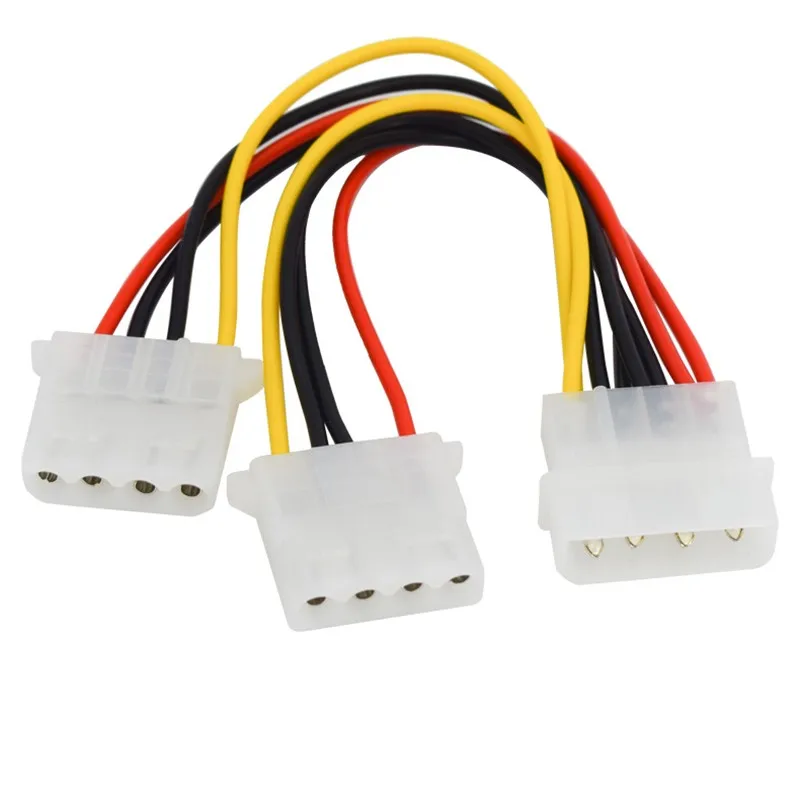 Блок питания IDE для компьютера 50 шт./лот 20 см 4-контактный разъем Molex LP4 папа-Мама 2